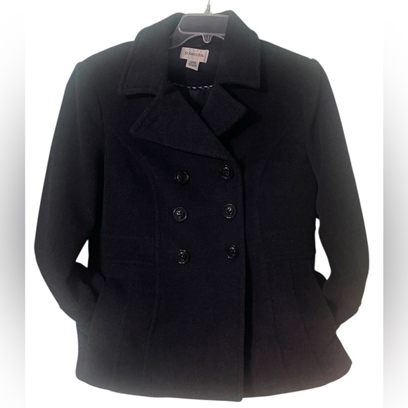 St. John's Bay Jackets & Blazers - St. John’s Bay Cashmere/wool blend Pea Coat. Size large. GUC